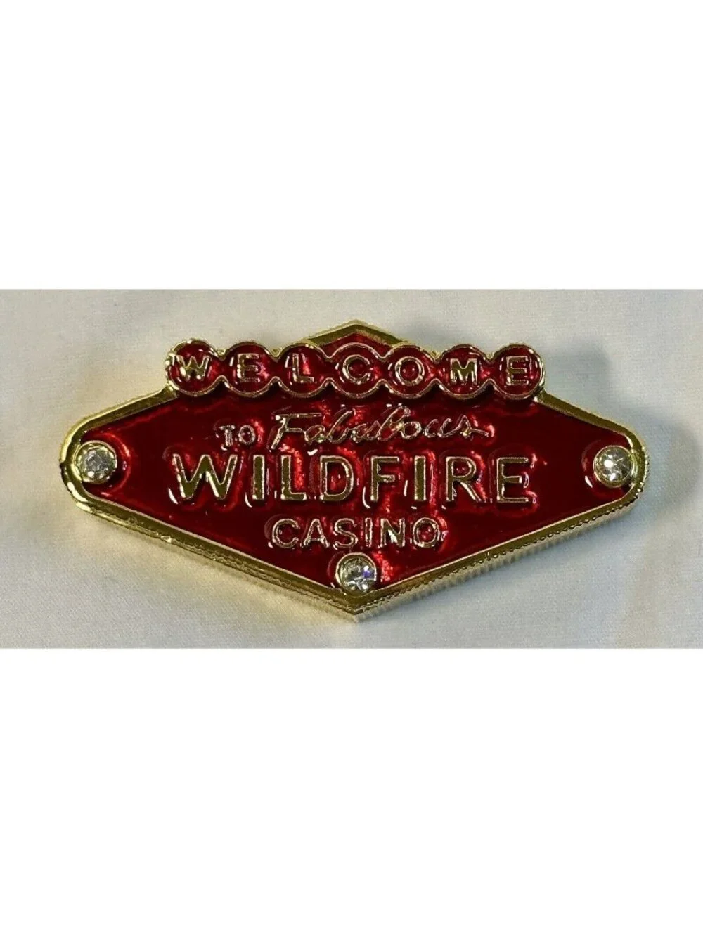Welcome To Fabulous Wildfire Casino Artform Trinkettes Collectible Boxed Keepsak